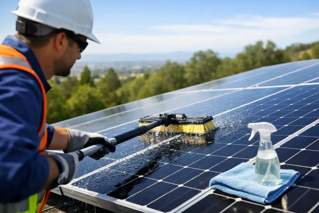 How to Clean Solar Panels Safely