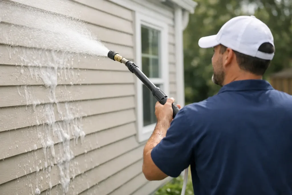 How to Soft Wash Siding the Right Way
