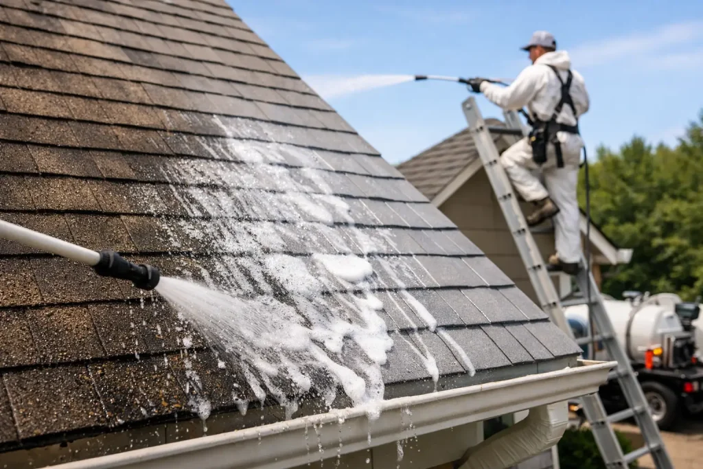 Soft Wash Roof Cleaning Solution Explained