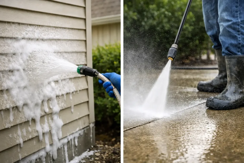 Soft Washing vs Pressure Washing Explained