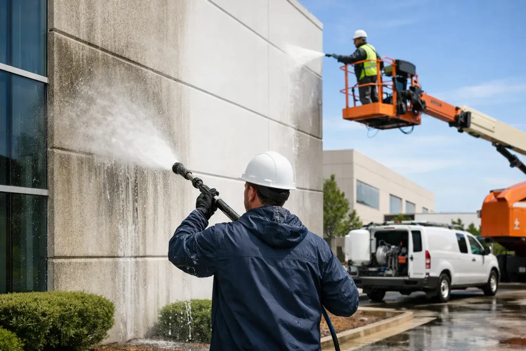 Commercial Soft Washing Services That Last