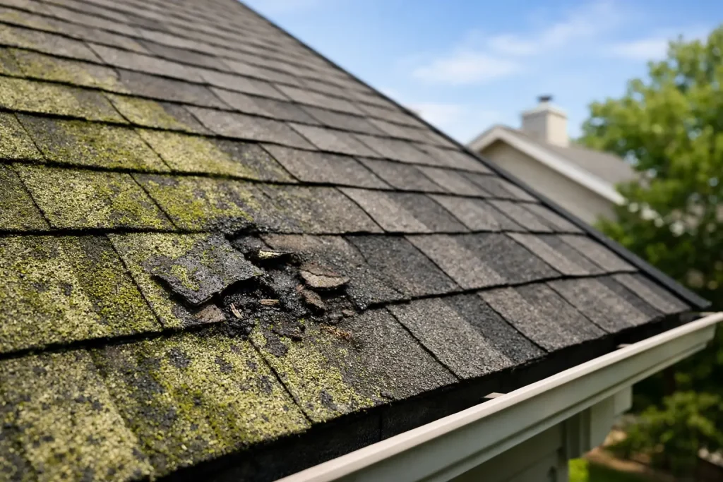 Does Roof Algae Damage Shingles?