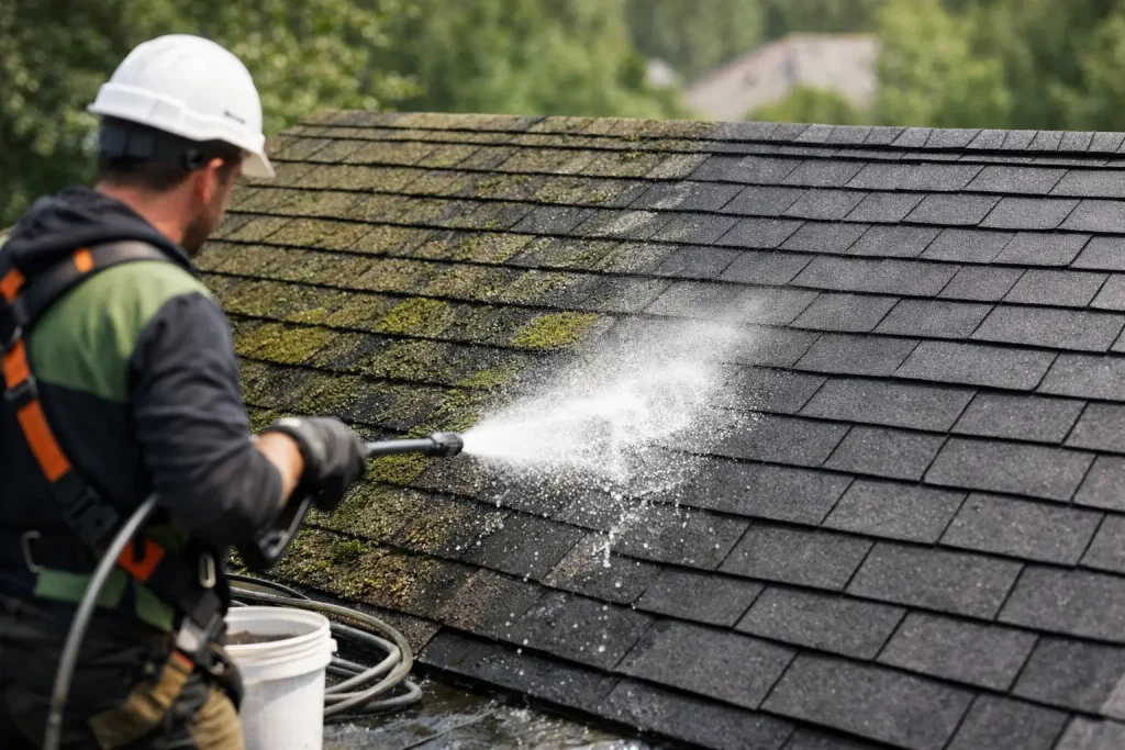 How to Clean Roof Algae Safely