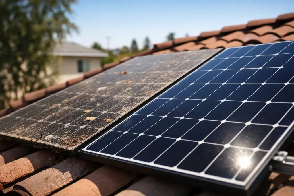 Can Dirty Solar Panels Reduce Output at Home?